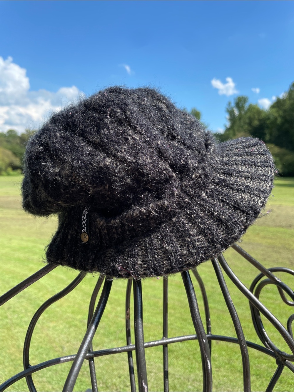 Billabong Black Knit Visor Hat